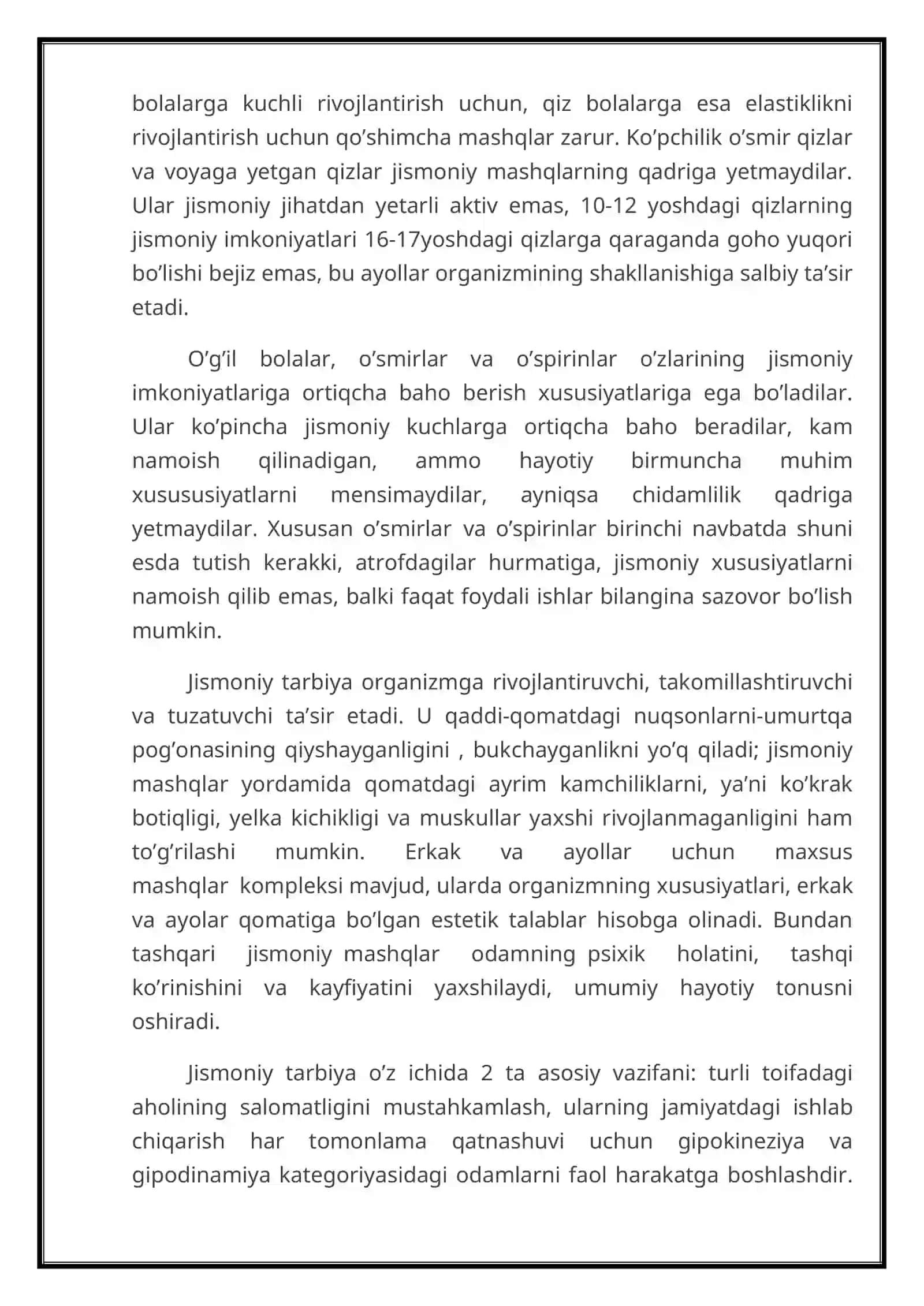 DAVOLOVCHI JISMONIY TARBIYANING DAVOSI VA PROFILAKTIKASI 4
