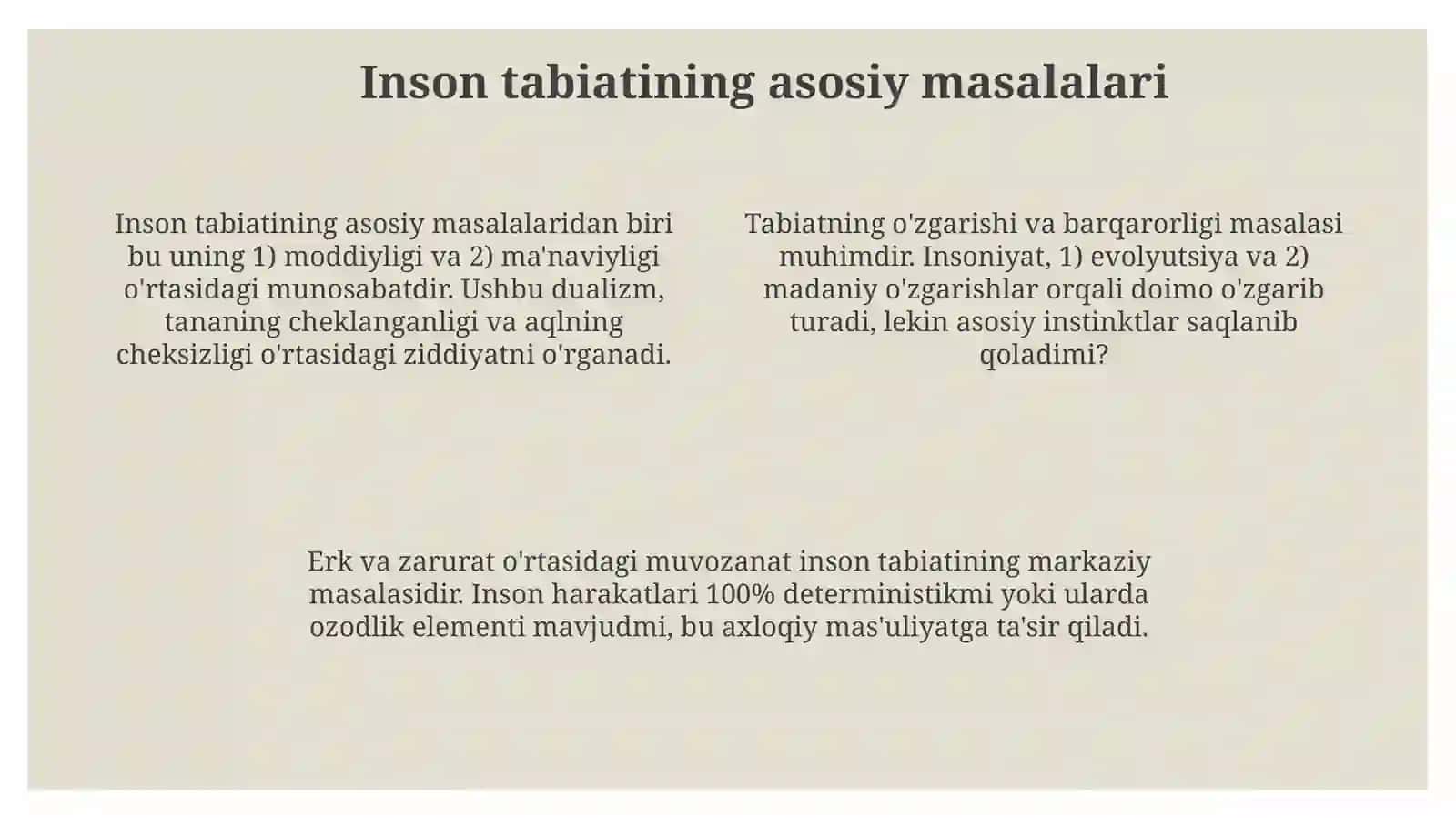 Inson falsafasi 4
