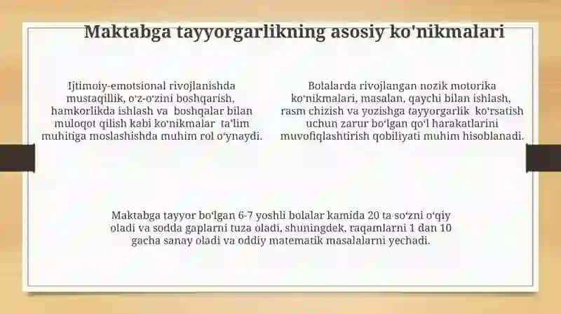 6-7 yoshdagi bolalar maktabga tayyorgarlik xaritasi 4