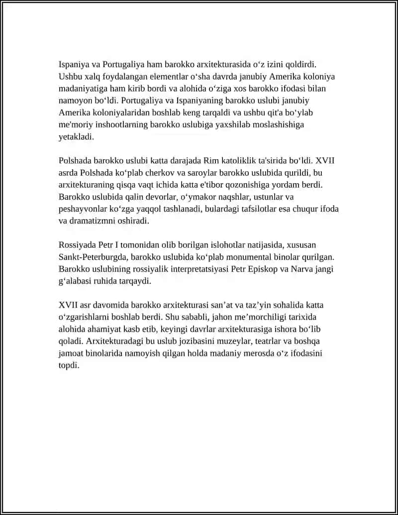 XVII ASR BAROKKO ARXITEKTURASI 4