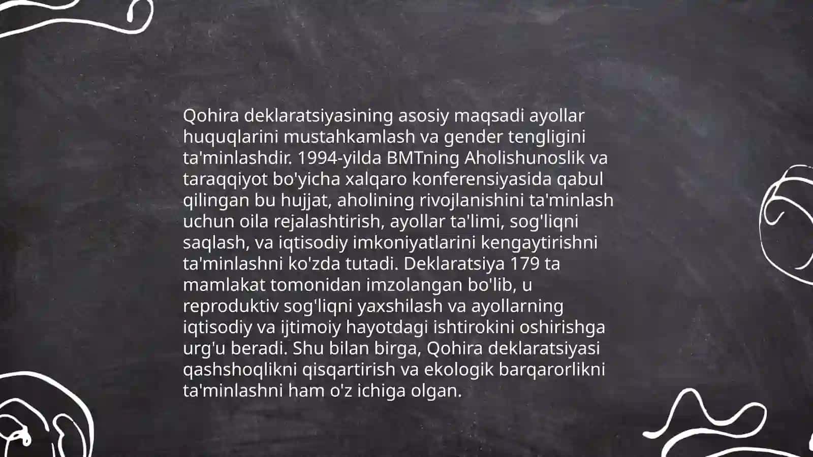 Qohira deklaratciyasi tarixi va mazmuni 4