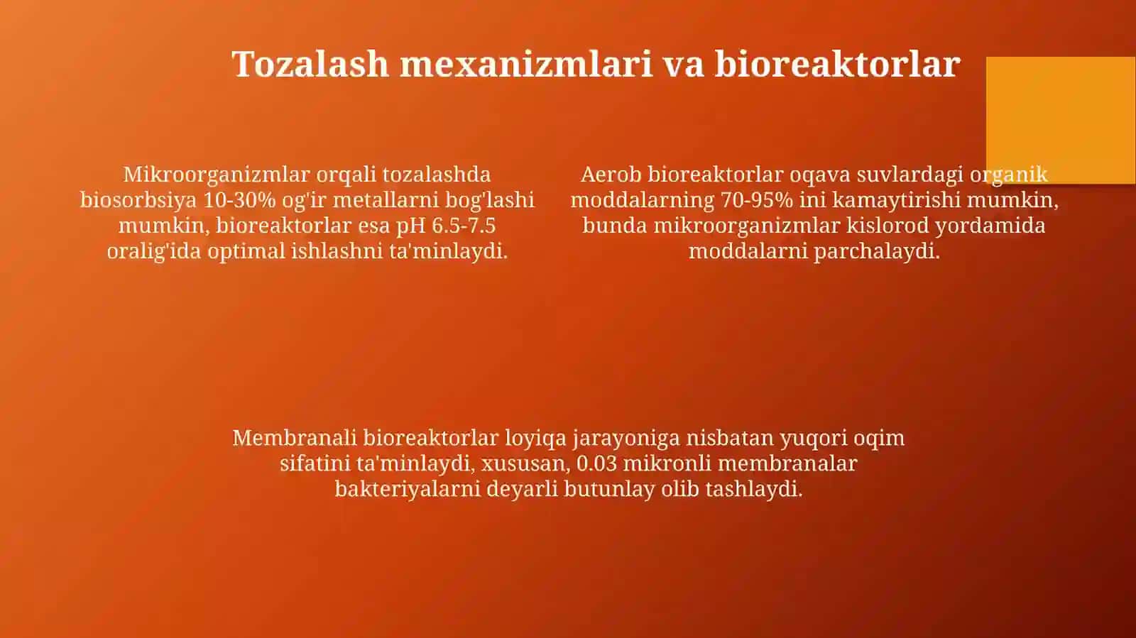 Oqava suvlarni mikroorganizmlar yordamida tozalash 4