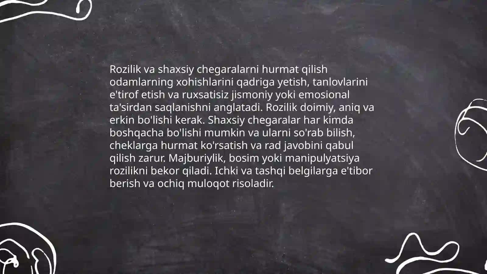 Inson huquqlari va xohishlariga hurmat 4