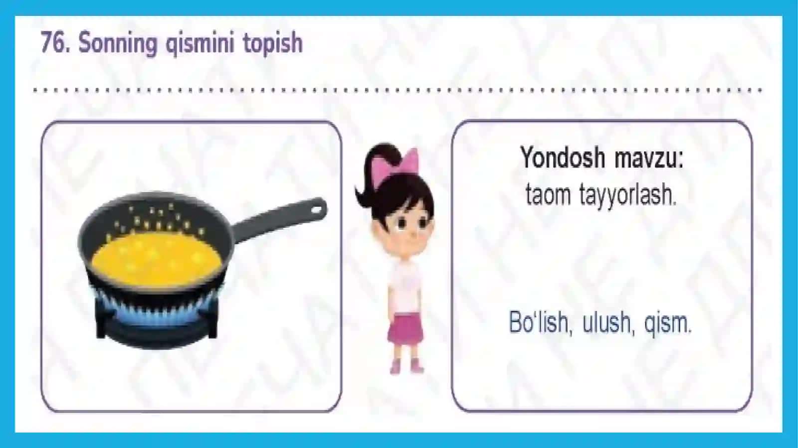 Sonning qismini topish 4