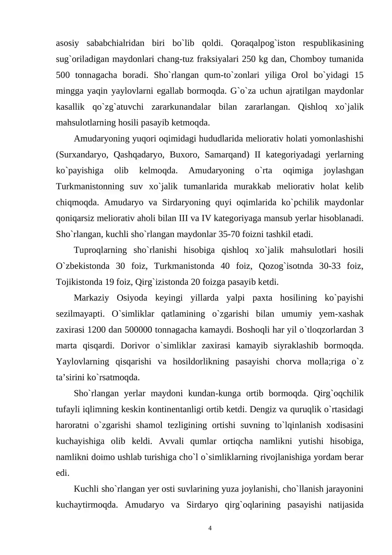 OROL BO`YI MUAMMOLARI 4