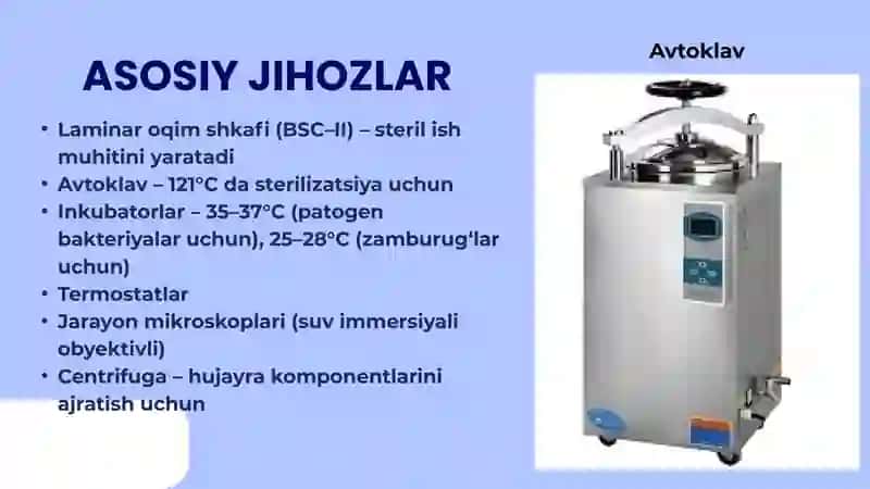 BAKTERIOLOGIK, VIRUSOLOGIK VA IMMUNOLOGIK LABARATORIYALAR VA ULARNING JIXOZLANISHI 4