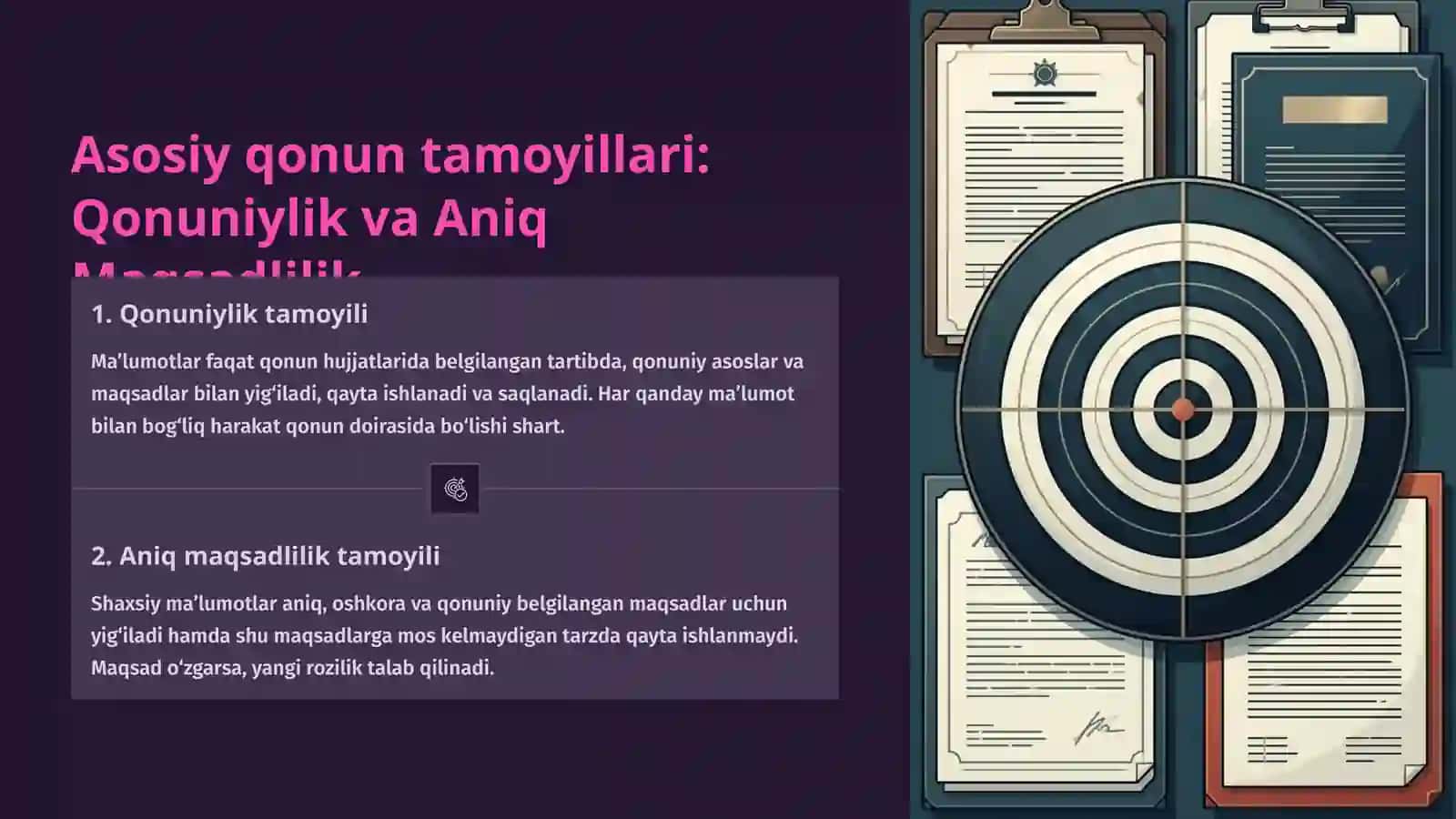 Ma’lumotlarni himoya qilish haqidagi qonun tamoyillari 4