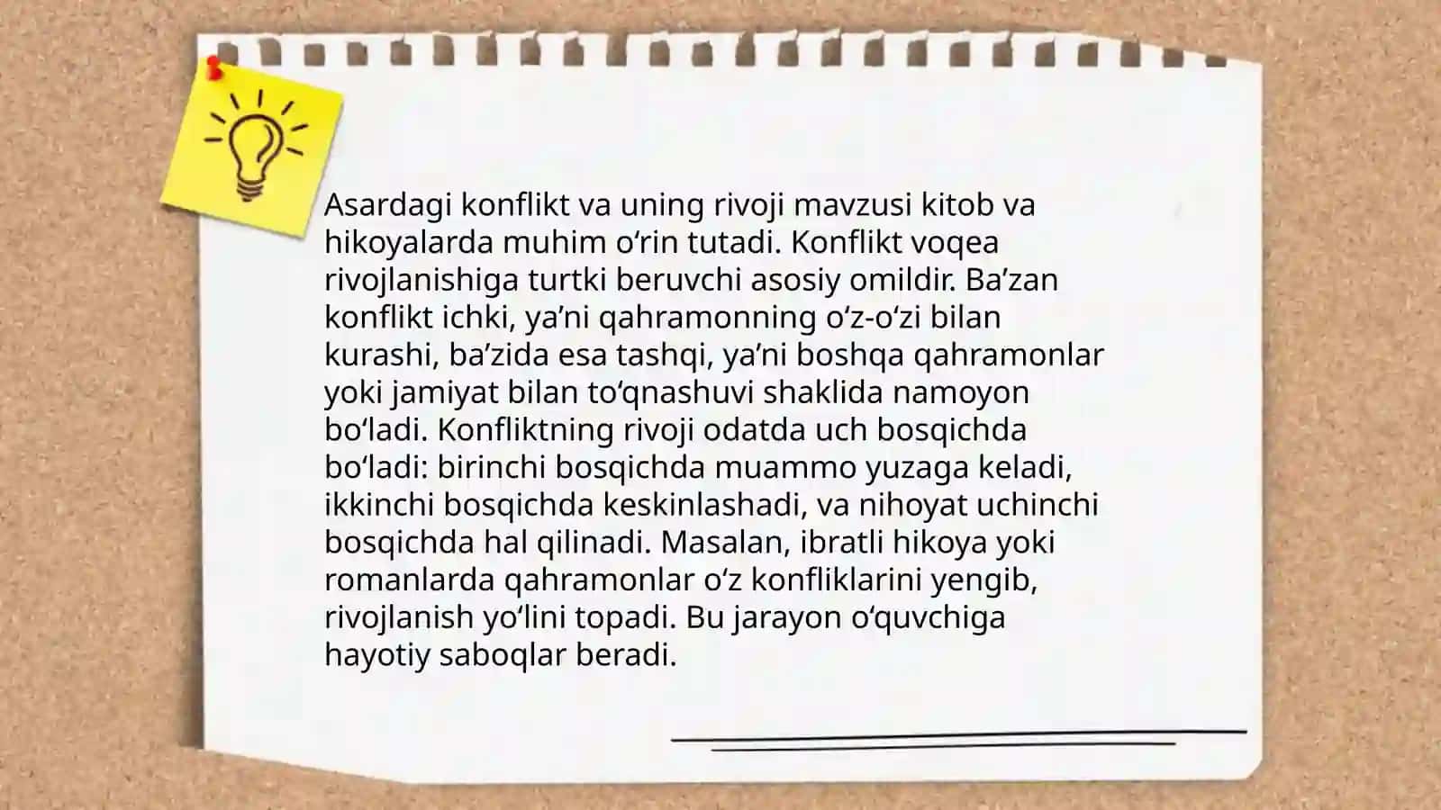 Badiiy asar tahliliga oid qo'shimcha savol va topshiriqlar tizimini ishlab chiqish 4