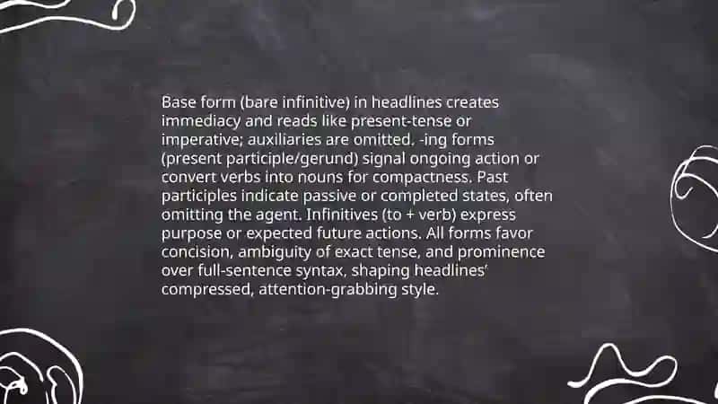 Analyzing English headlines and their specific features 4