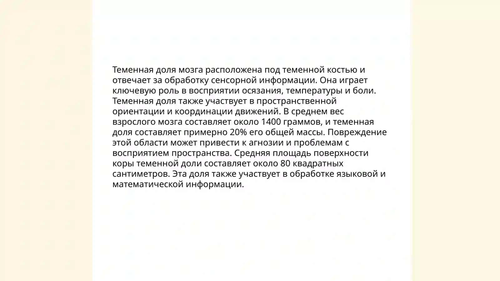Строение и функции головного мозга 4