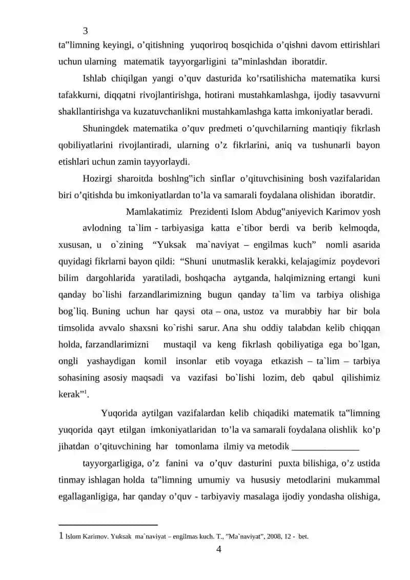 BOSHLANG’ICH SINF O’QUVCHILARIGA MATEMATIKA DARSLARIDA KO’RGAZMALI QUROLLARDAN FOYDALANISH USULLARI 4