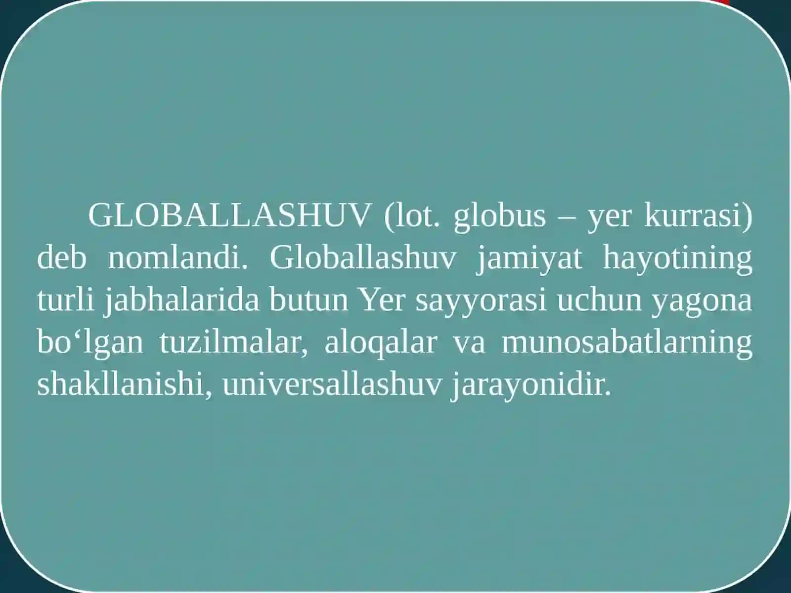 Globallashuv va barqaror taraqqiyot falsafasi 4
