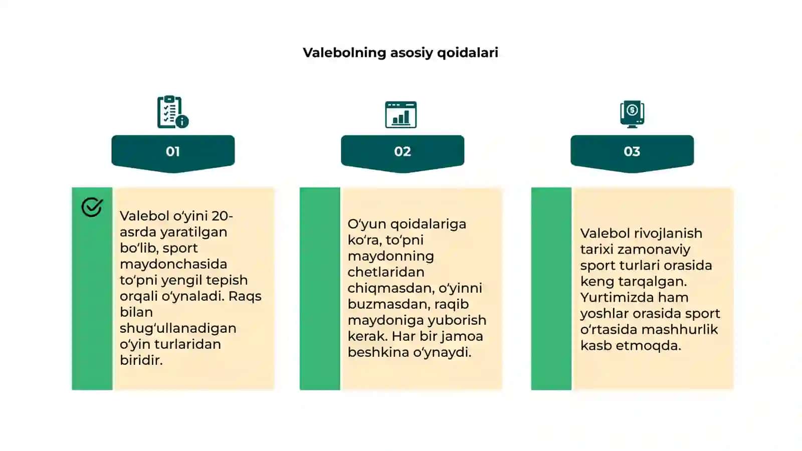 Valebol uyinining kelib chiqishi, qoidalari va rivojlanish tarixi 4