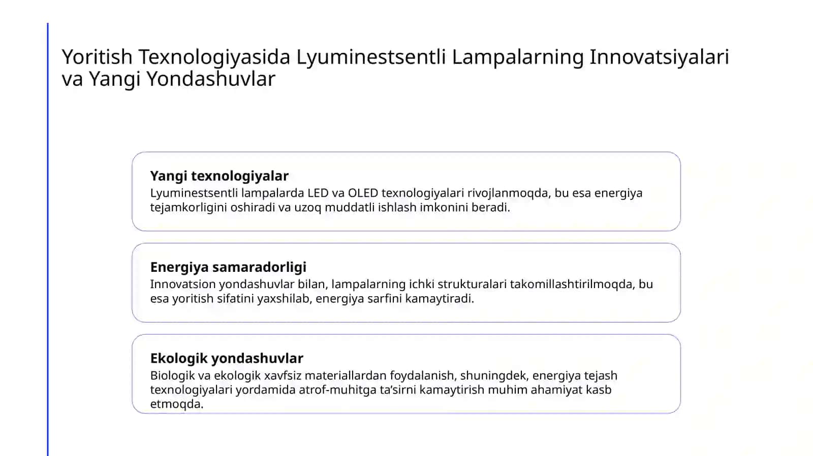 Lyuminestsentli Elektir Lampalar va Ularni ishga tushirish 4