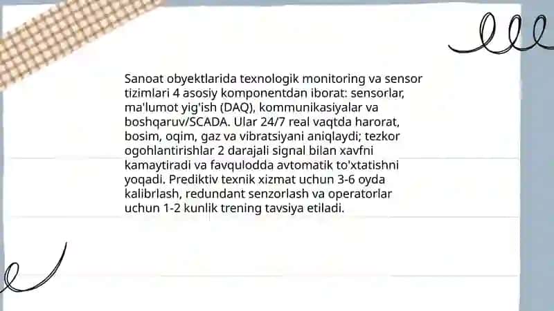 Texnogen xususiyatli favqulodda vaziyatlarni oldini olish chora tadbirlari 4