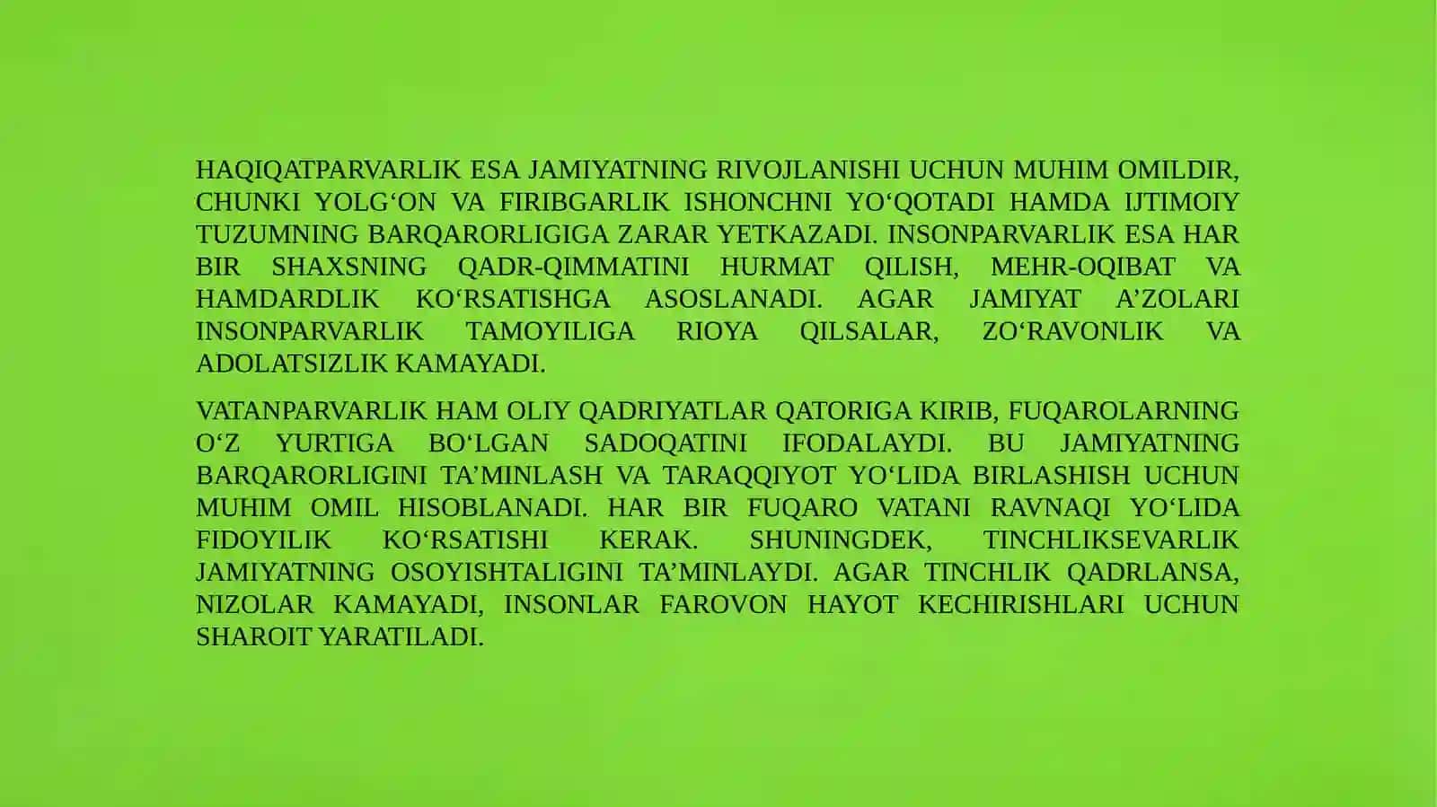 Oliy qadriyatlar va jamiiyat 4