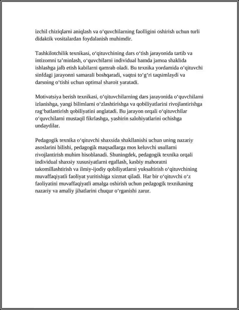 PEDAGOGIK TEXNIKANING O‘QITUVCHI SHAXSIDA SHAKLLANISH MEXANIZMLARI 4