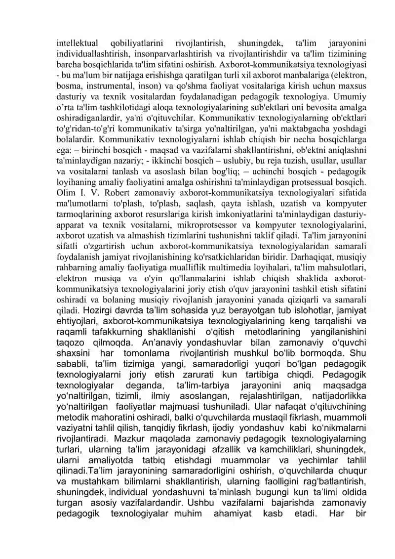 Umumiy o’rta ta’lim maktablarida o’qitish jarayonlarini tashkil etishga doir zamonaviy yondashuvlar 4