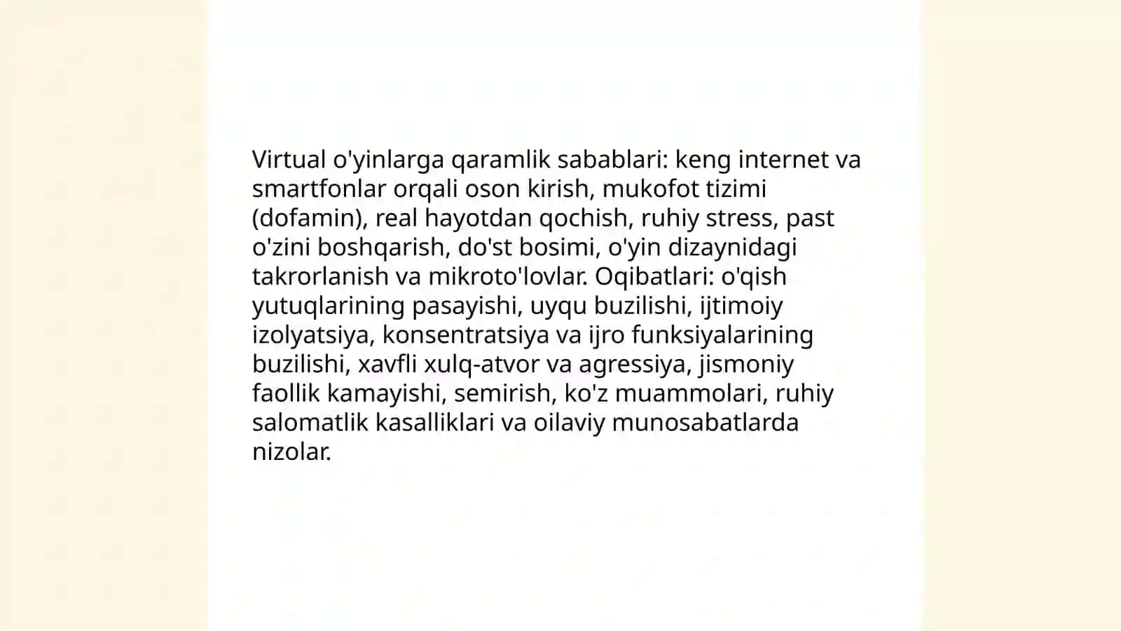 Virtual o'yinlarning yoshlar psixikasiga ta'siri 4
