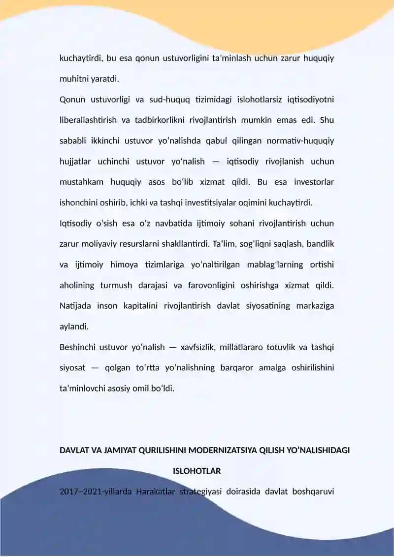 2017–2021-yillarda O‘zbekiston Respublikasini rivojlantirishning beshta ustuvor yo‘nalishi bo‘yicha 4
