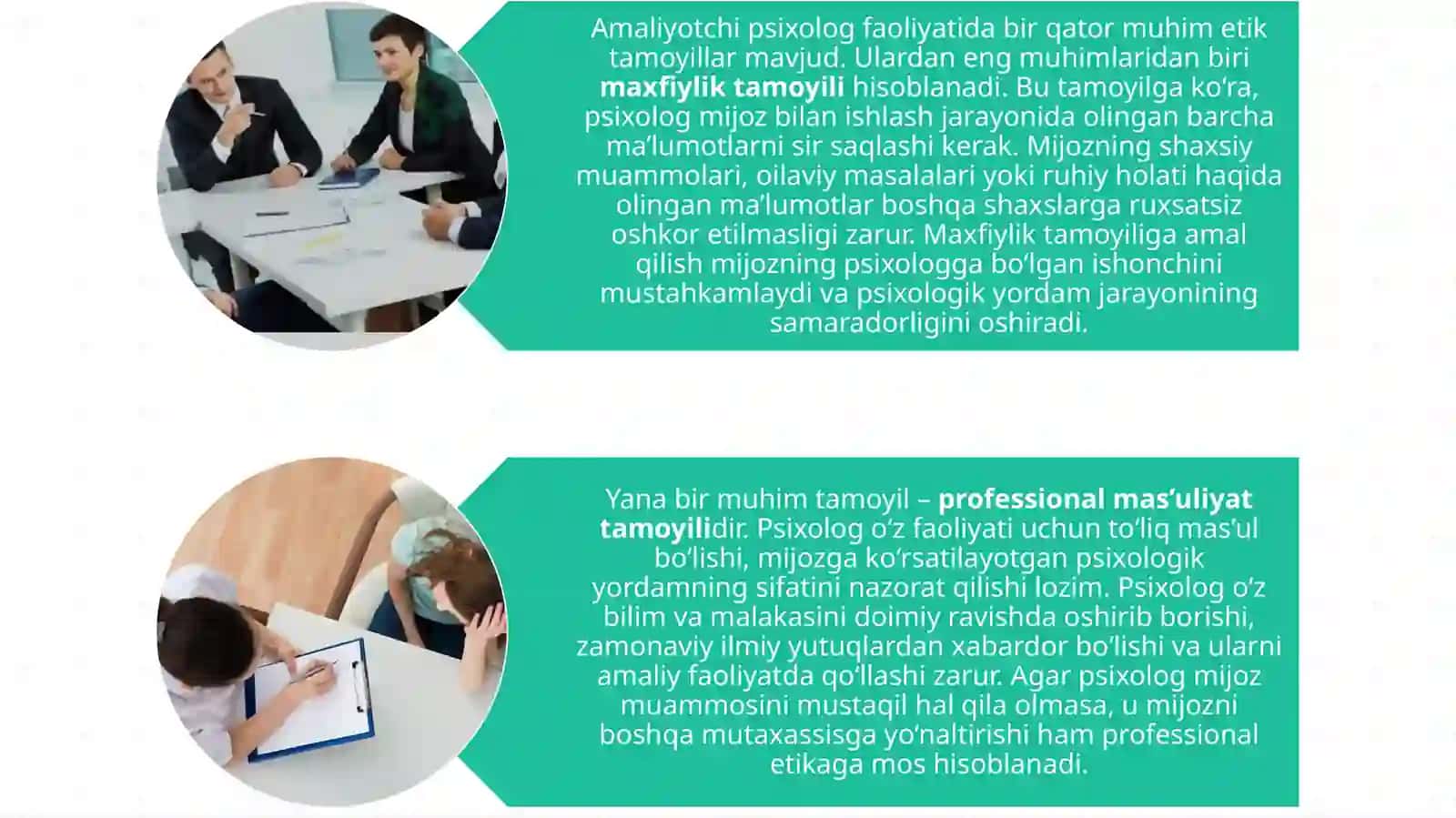 Amaliyotchi psixologning etikaviyta moyillari va kasbiyetikasi 4