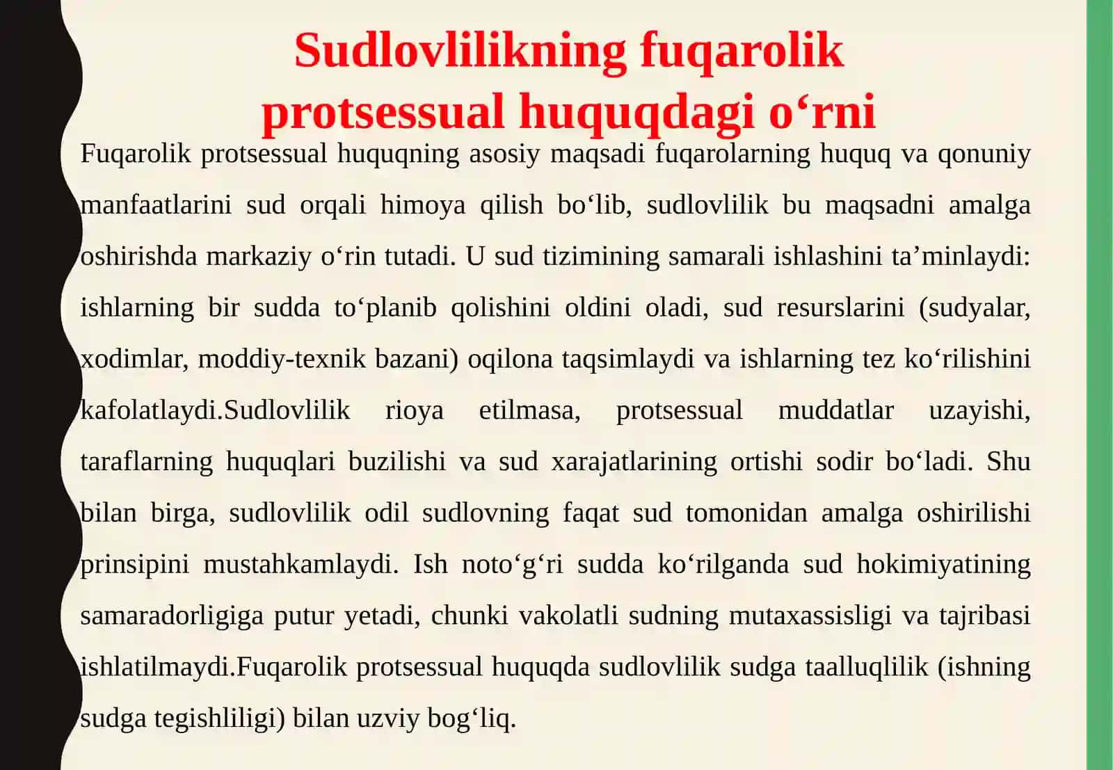 FUQAROLIK ISHLARINING SUDLOVLILIGI TUSHUNCHASI VA TURLARI 4