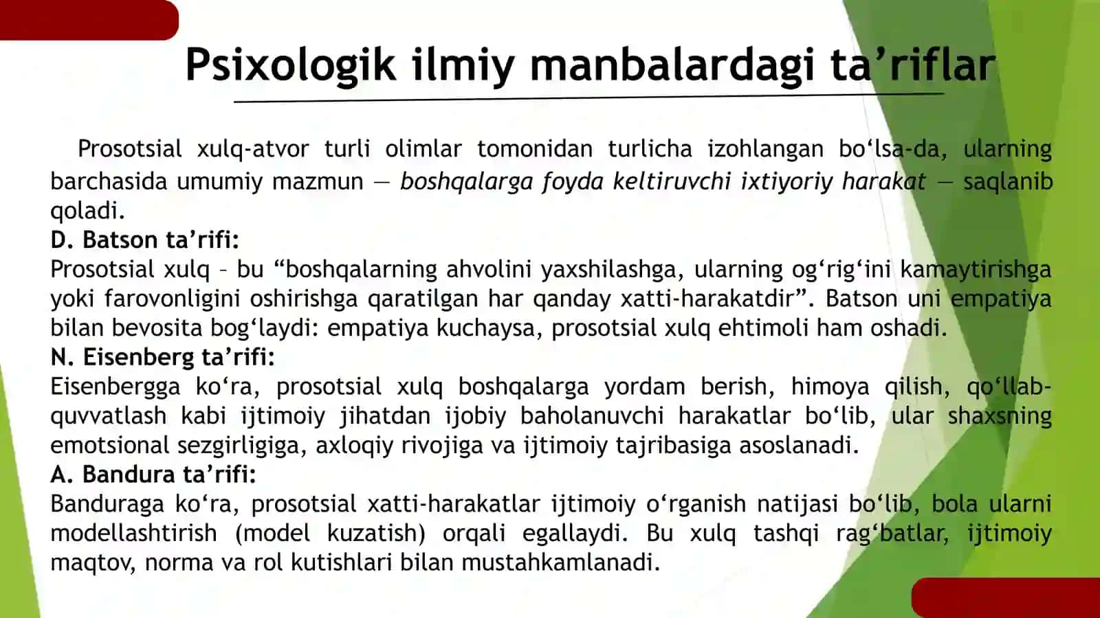 Shaxsning prosotsial xulq-atvori 4