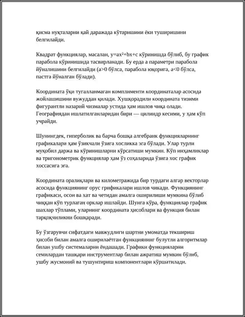 FUNKSIYANING GRAFIGI 4