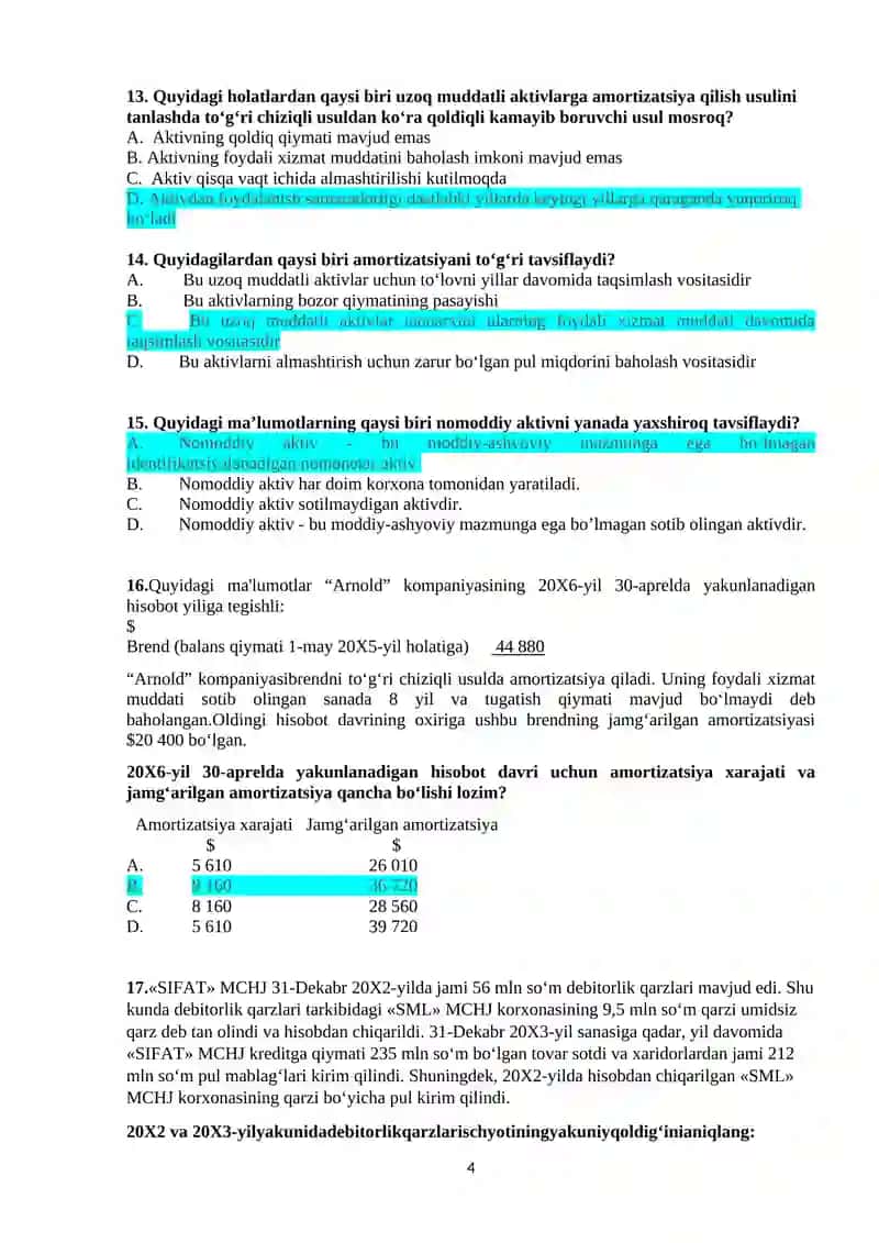 Moliyaviy hisobot xalqaro standartlar 4