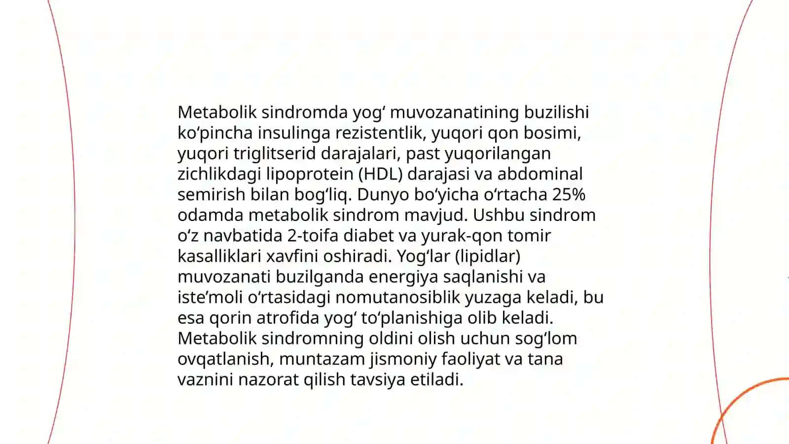 Metabolik sindrom kelib chiqishining biokimyoviy asoslari va asoratlari 4