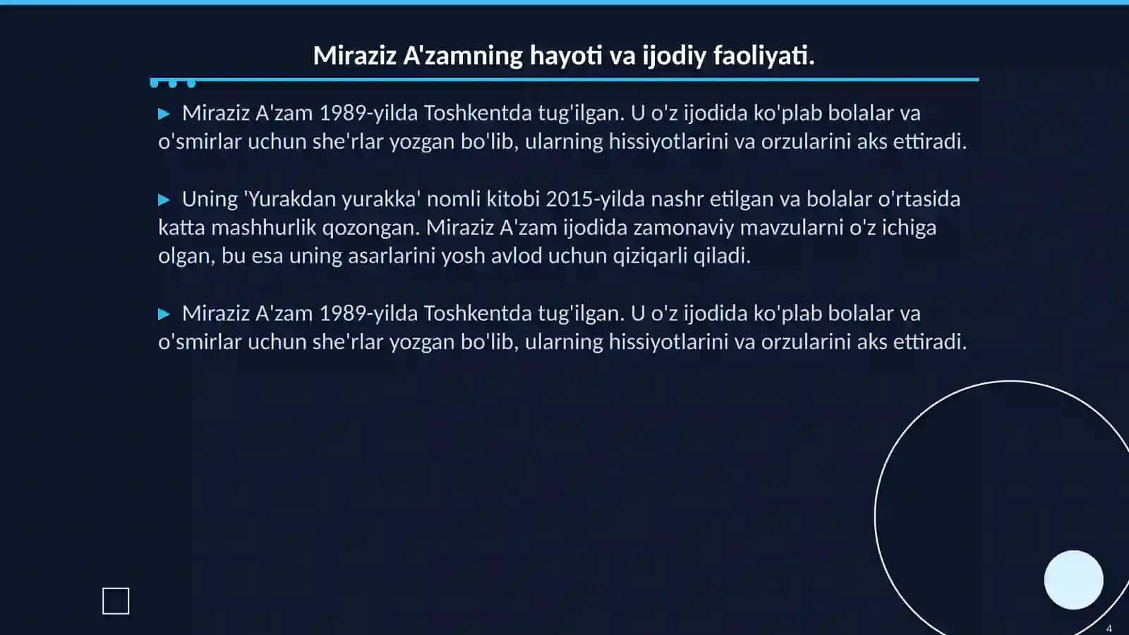Miraziz A'zam, Safar Barnoyev va Anvar Obidjonning hayoti va ijodiy faoliyati 4