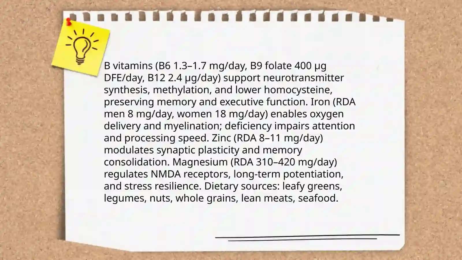 Nourishment: brain, emotional, physical 4