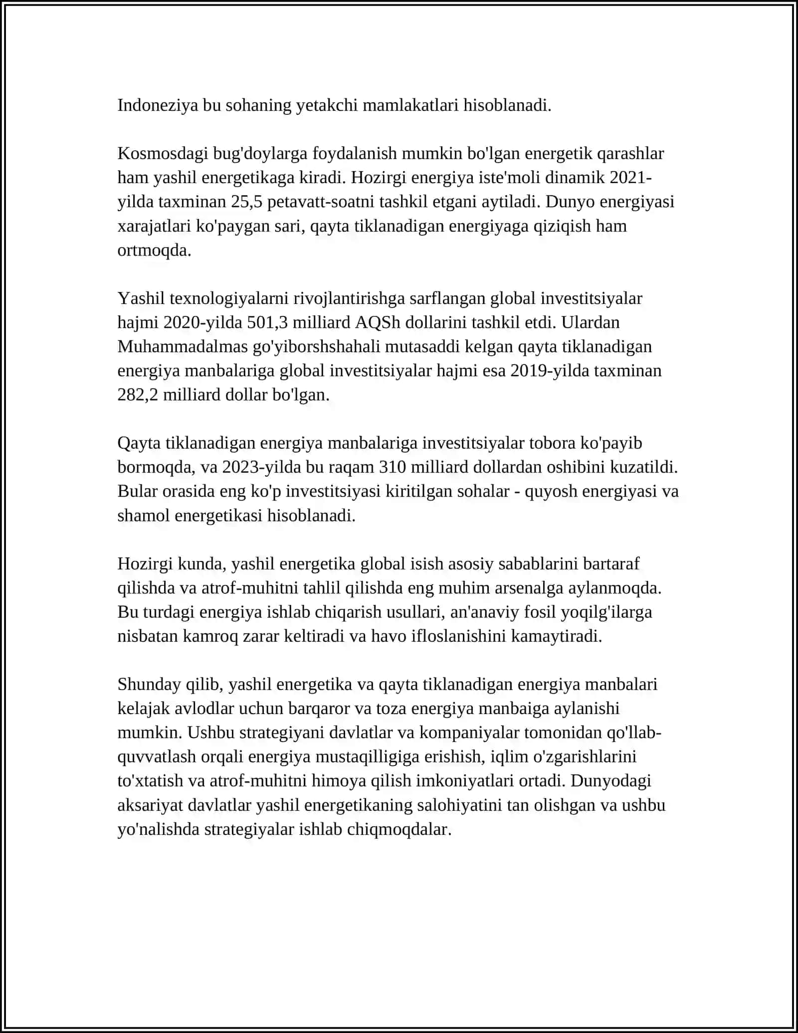 QOZOG'ISTONDA YASHIL IQTISODIYOTNI RIVOJLANTIRISH STRATEGIYASI 4