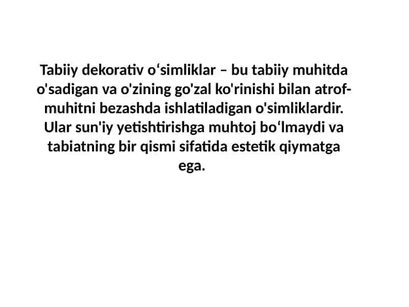 Oʻzbekistonda oʻsadigan dekorativoʻsimliklar 4