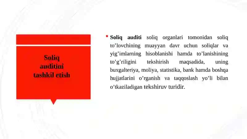 SOLIQ TEKSHIRUVLARINI O’TKAZISH TARTIBI 4