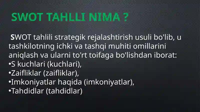 Korxonaning strategik marketingi 4