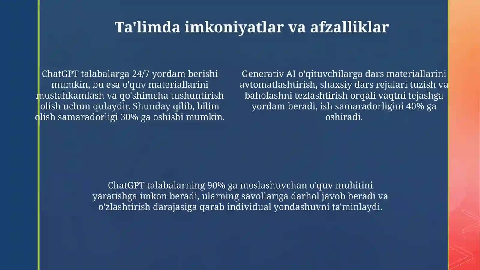 ChatGPT va generativ sun'iy intellekt 4