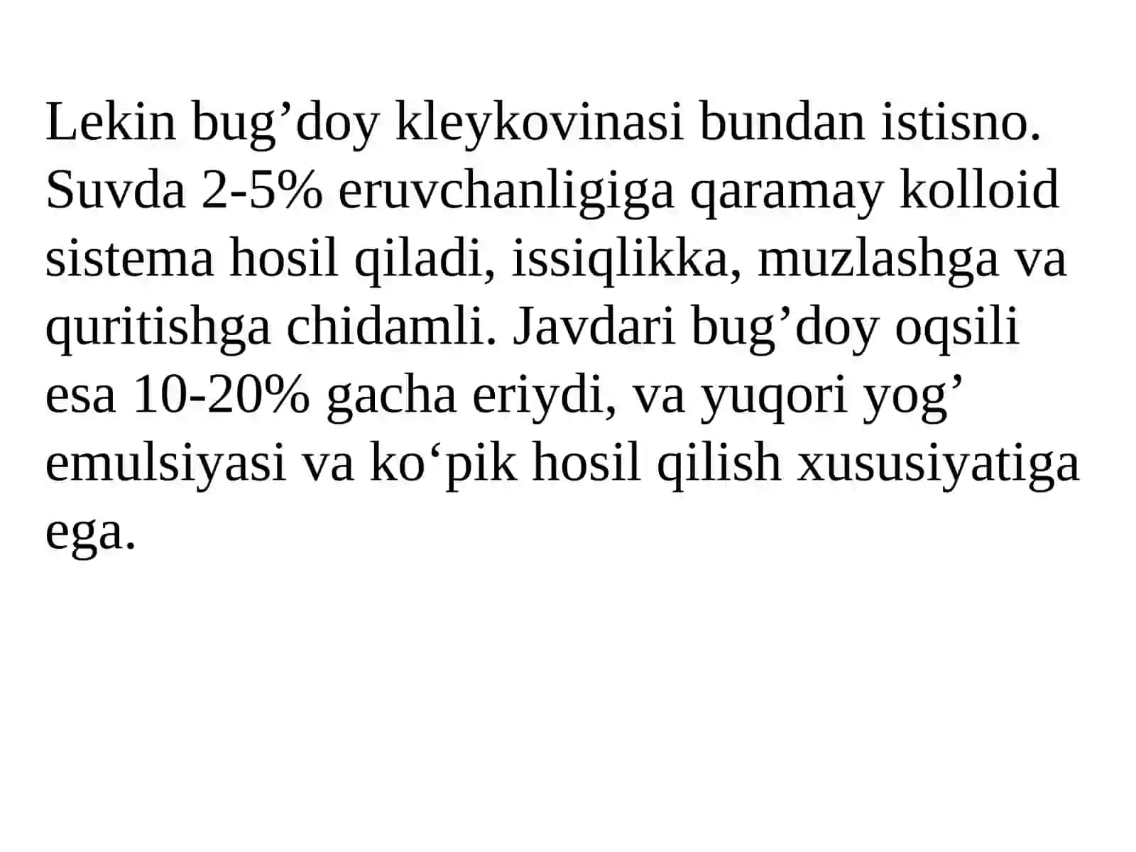 Oqsillarning oziq-ovqat sanoati uchun muhim bo‘lgan kimyoviy va fermentativ reaksiyalari 4
