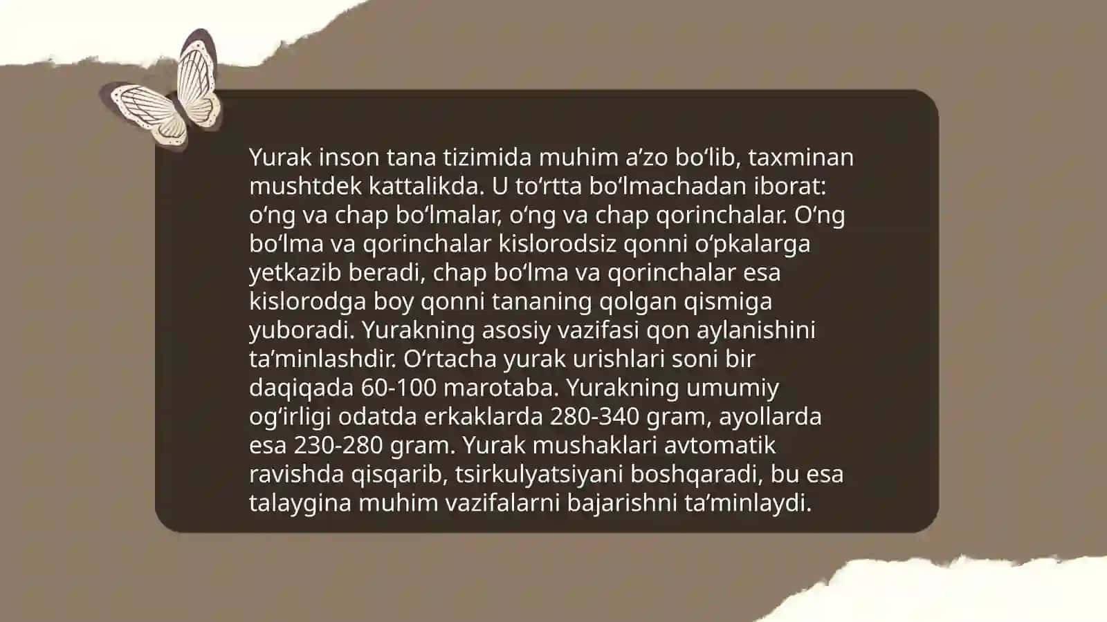 Qon aylanish a'zolari tizimini baholash 4