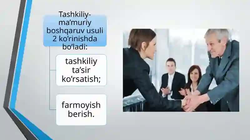 BOSHQARUV USULLARI VA BOSHQARUV MENEJMENTI 4