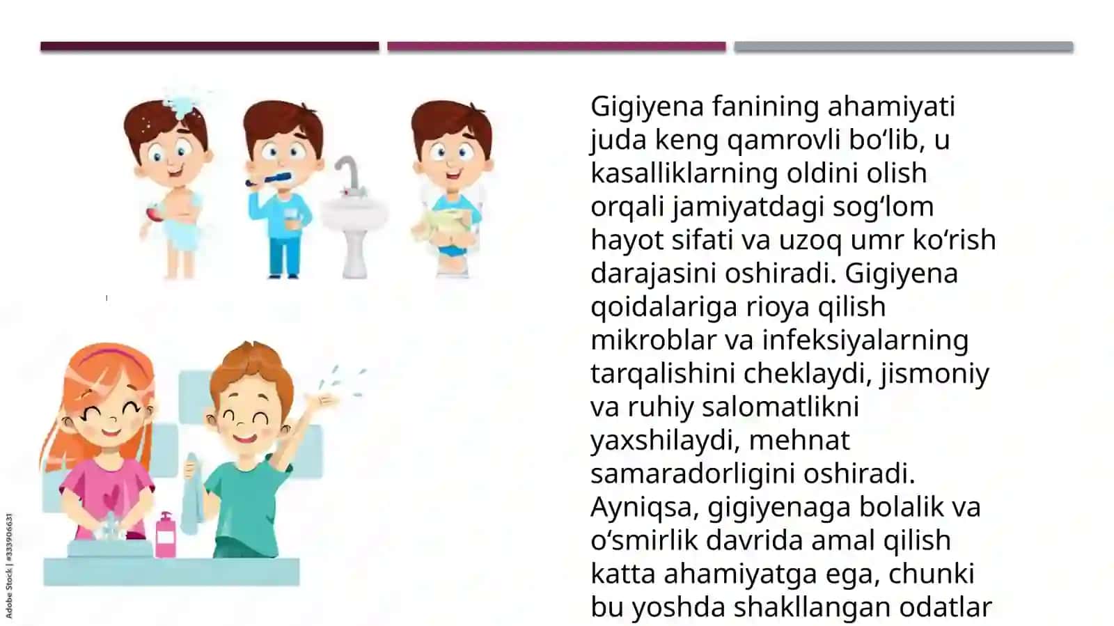 Bolalar va O’smirlargigiyenasi haqidatushuncha,uningmaqsad va vazifalarini o’rganish 4