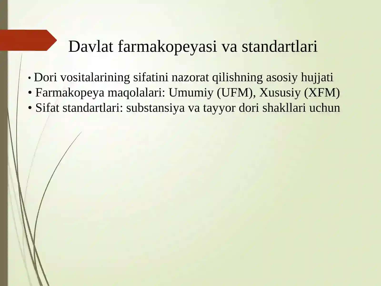 Farmatsevtika faoliyatini tartibga solishning huquqiy asoslari 4