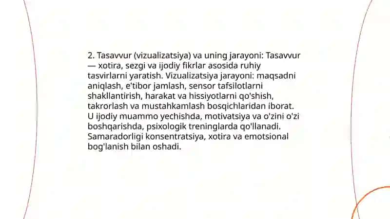 Xayol turlari va uning jarayonlari 4