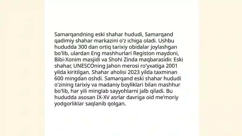 Registon orqa tarafidagi eski shahar hududi 4