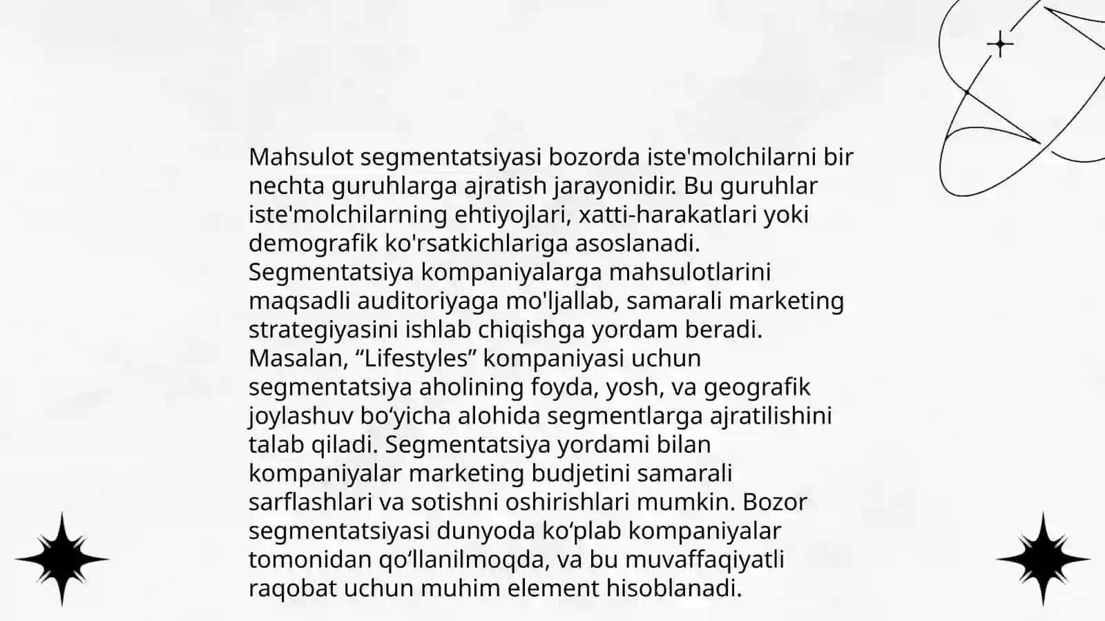 Korxonaning segmentlari 4