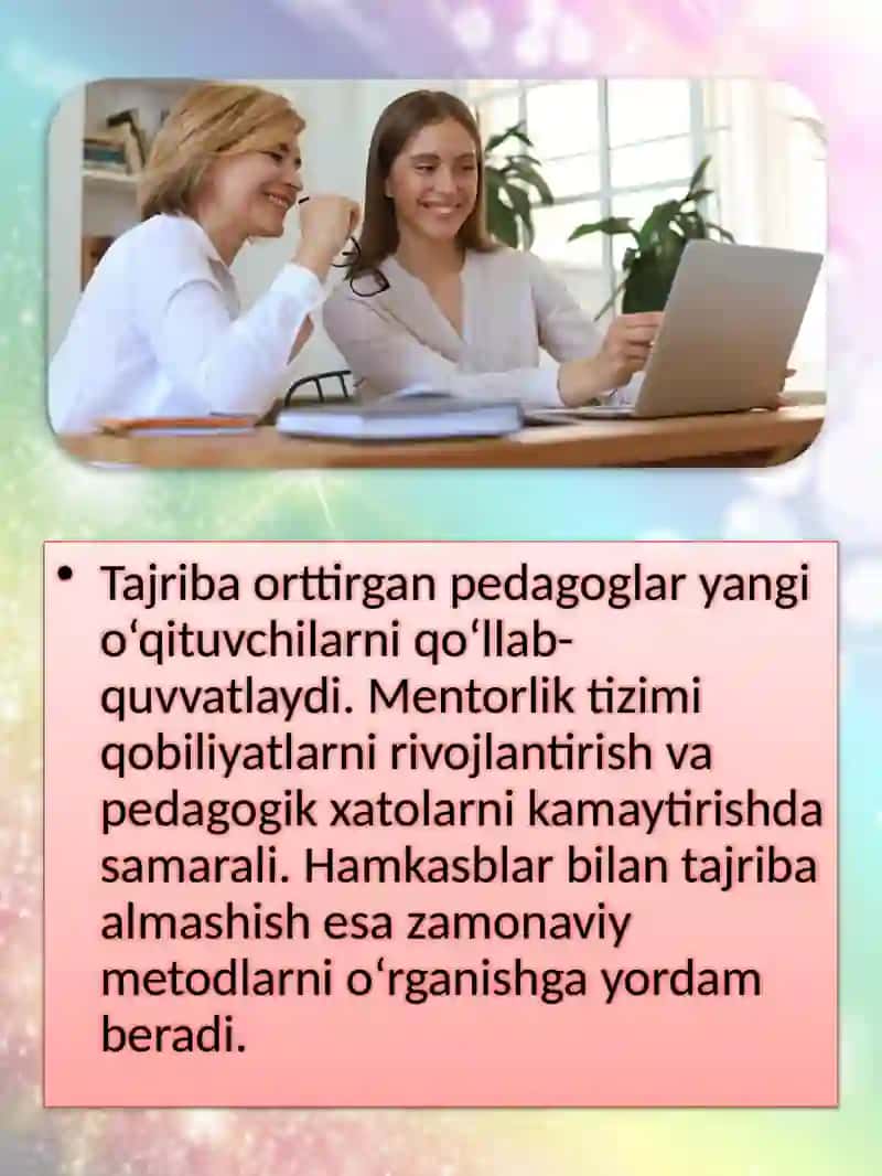 HOZIRGI KUNDA O‘QITUVCHILAR QOBILIYATINI SHAKLLANTIRISH IMKONIYATLARI 4