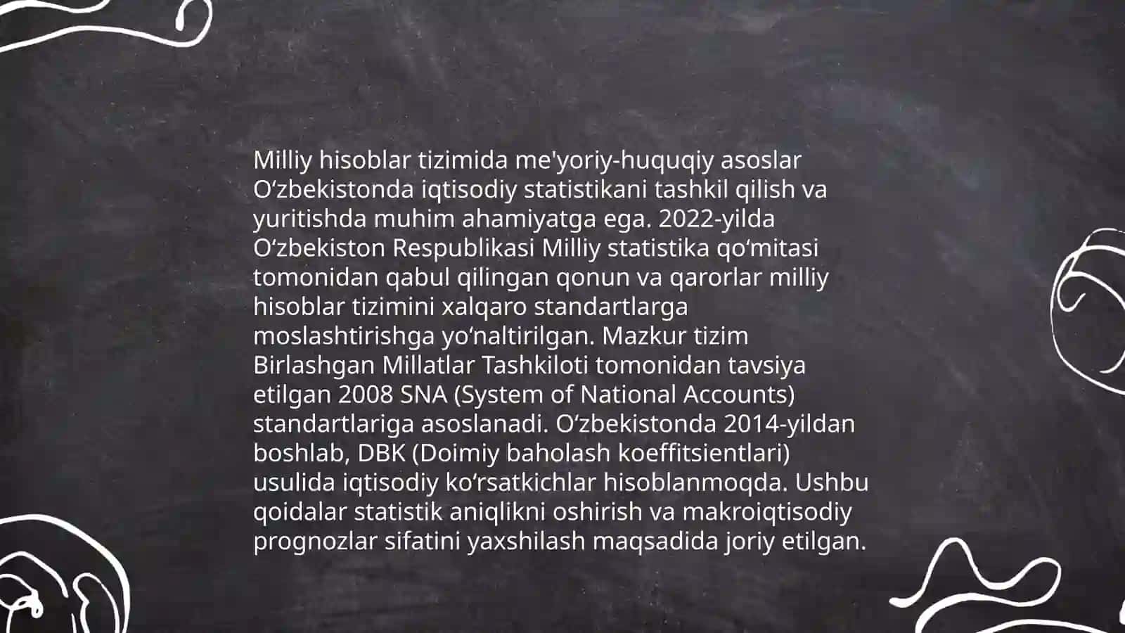 Ozbekistonda milliy hisoblar tizimi: holati va istiqbollari 4