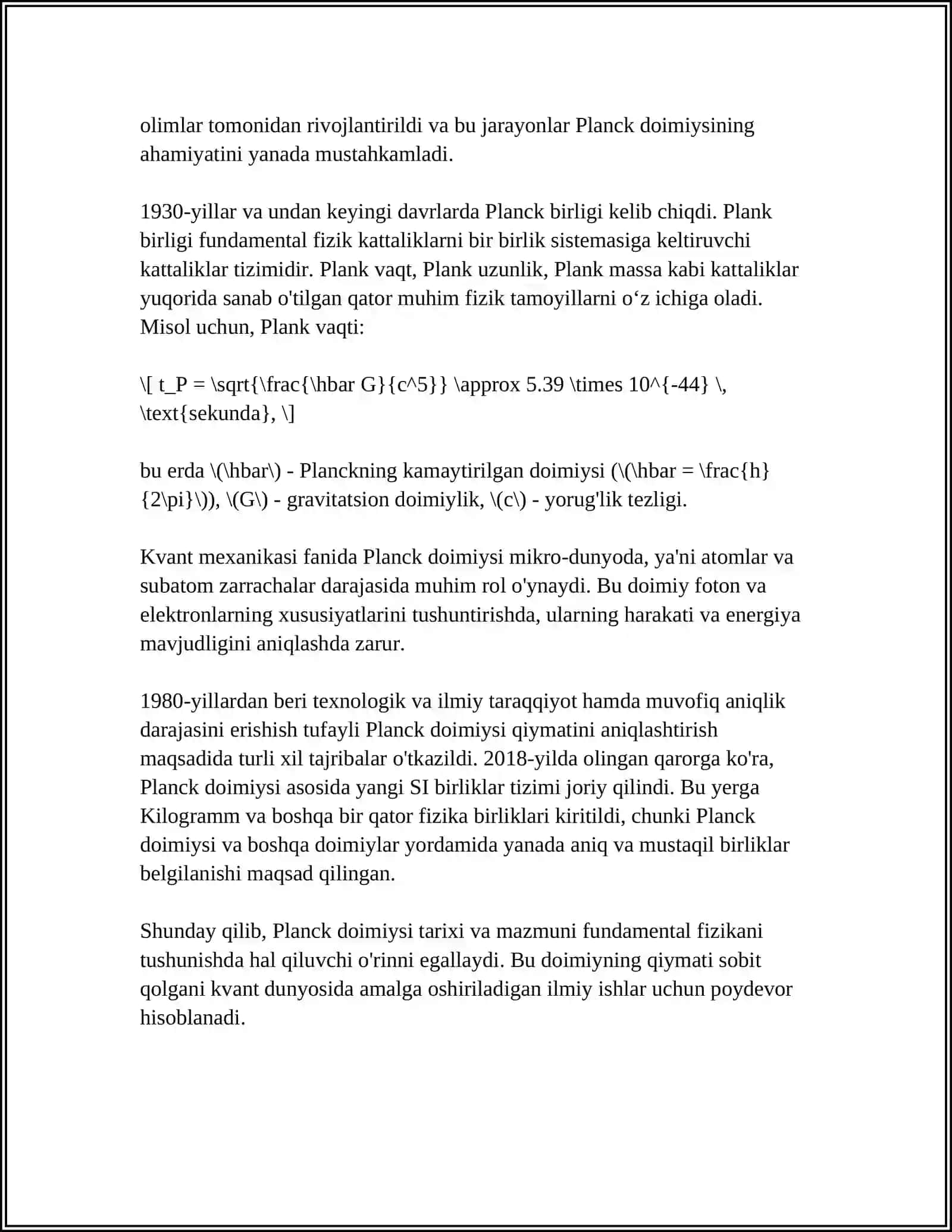 PLANK DOIMIYSI VA EYNSHTEYNNING KVANT NAZARIYASI 4