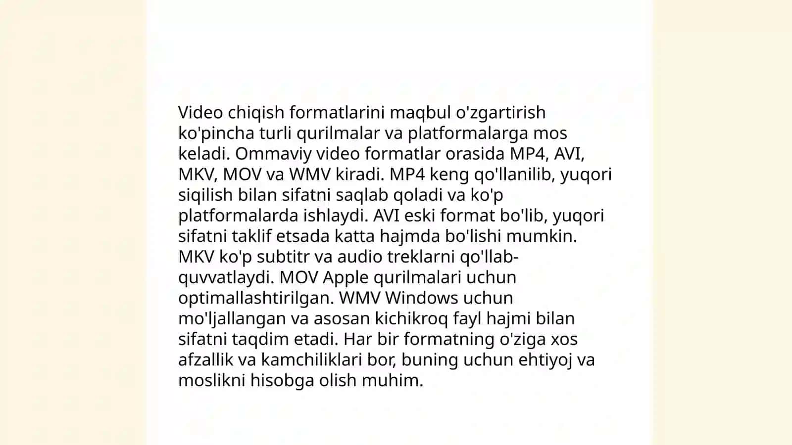 Audio va video materiallarga ishlov berish 4