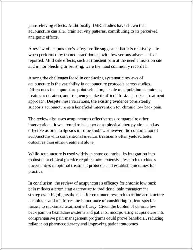 Investigate an Alternative Therapy (Acupuncture, Herbal Medicine) 4